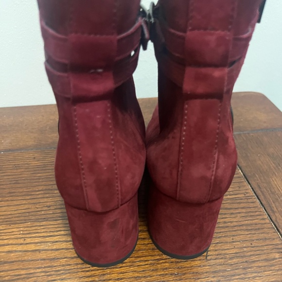 Paul‎ Green Sydney Burgundy suede ankle boot NEW 6 - Picture 5 of 6